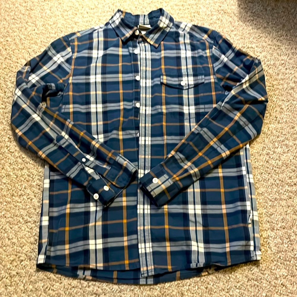 Mint condition The North Face plaid button down men’s S